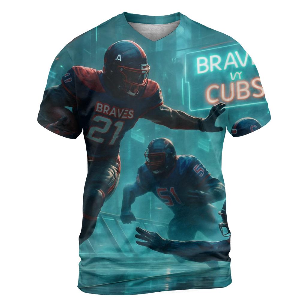Skybridge Scrimmage Braves Versus Cubs vibrant all-over design tees