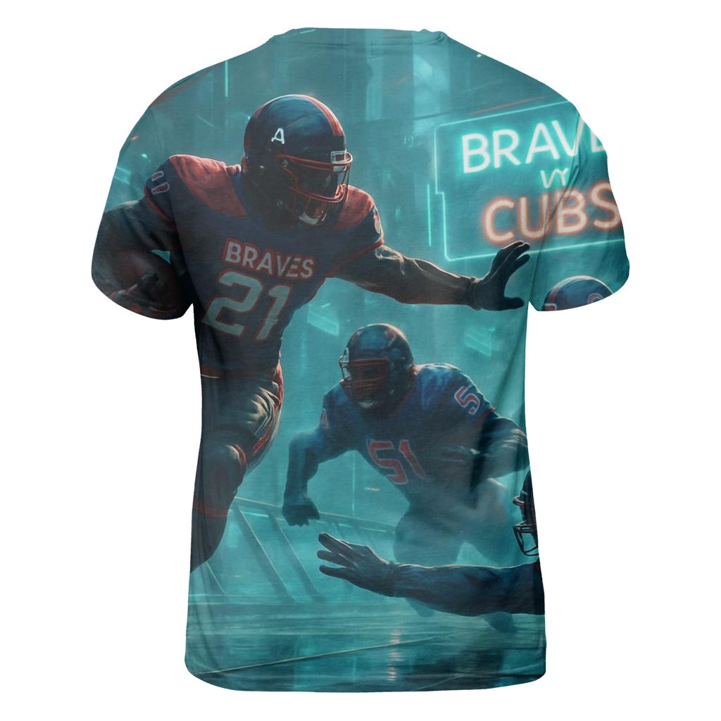 Skybridge Scrimmage Braves Versus Cubs vibrant all-over design tees