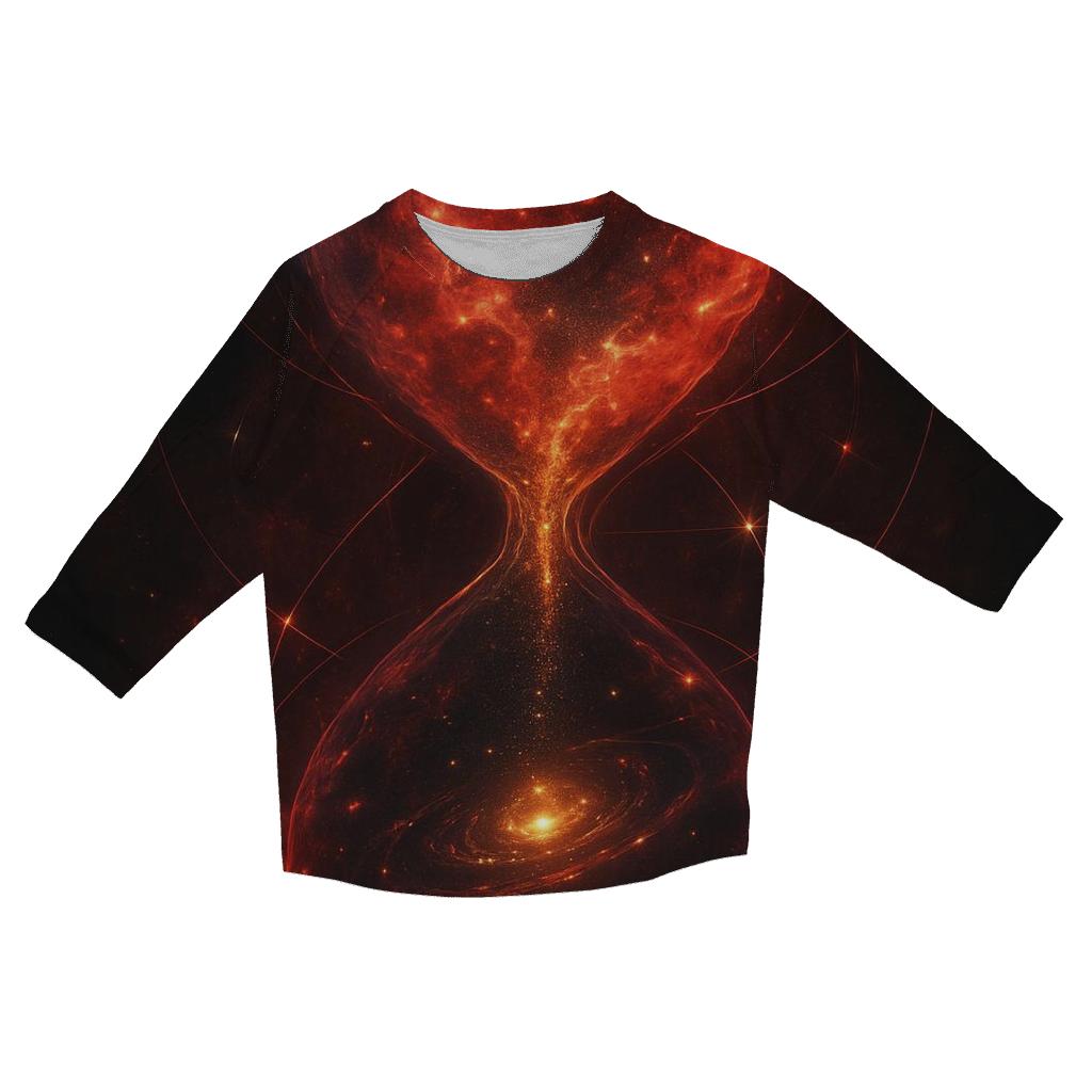 Time Dilation Hourglass Nebula fashion 3/4 sleeve shirts