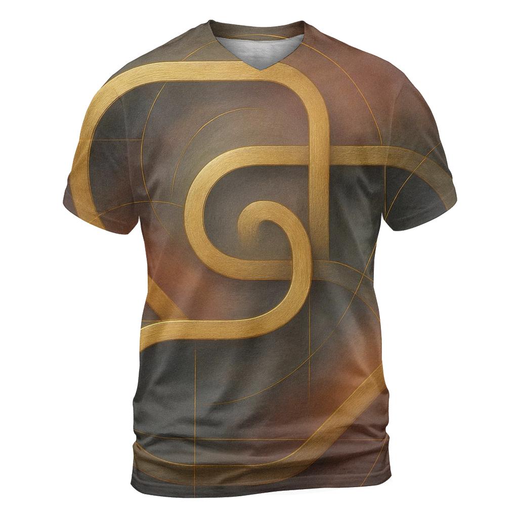 Golden Thread Labyrinth personalized full print shirts