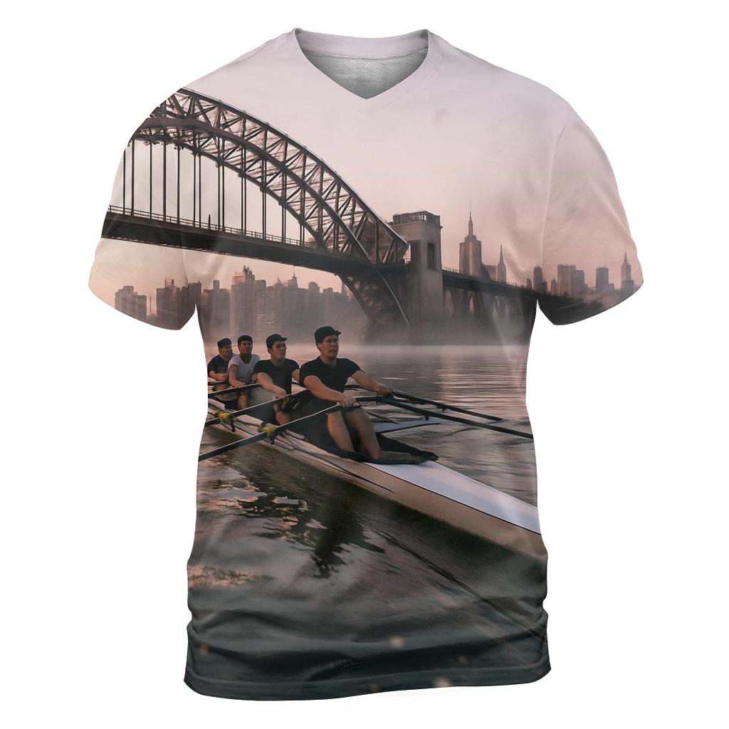 Dawn Rowers Under Hell Gate With The Upper East Side Beyond statement graphic shirts