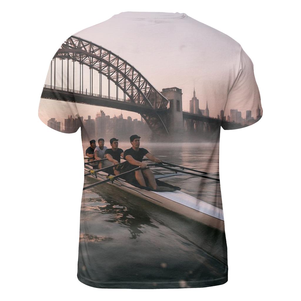 Dawn Rowers Under Hell Gate With The Upper East Side Beyond statement graphic shirts