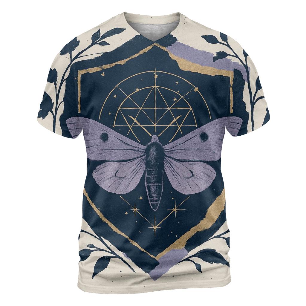 Midnight Garden Collage Crest custom all-over print shirts