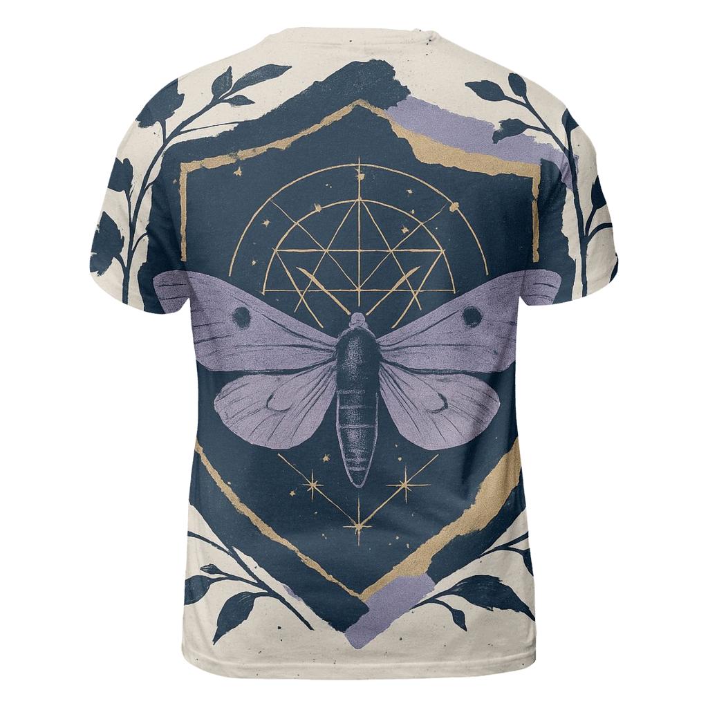 Midnight Garden Collage Crest custom all-over print shirts