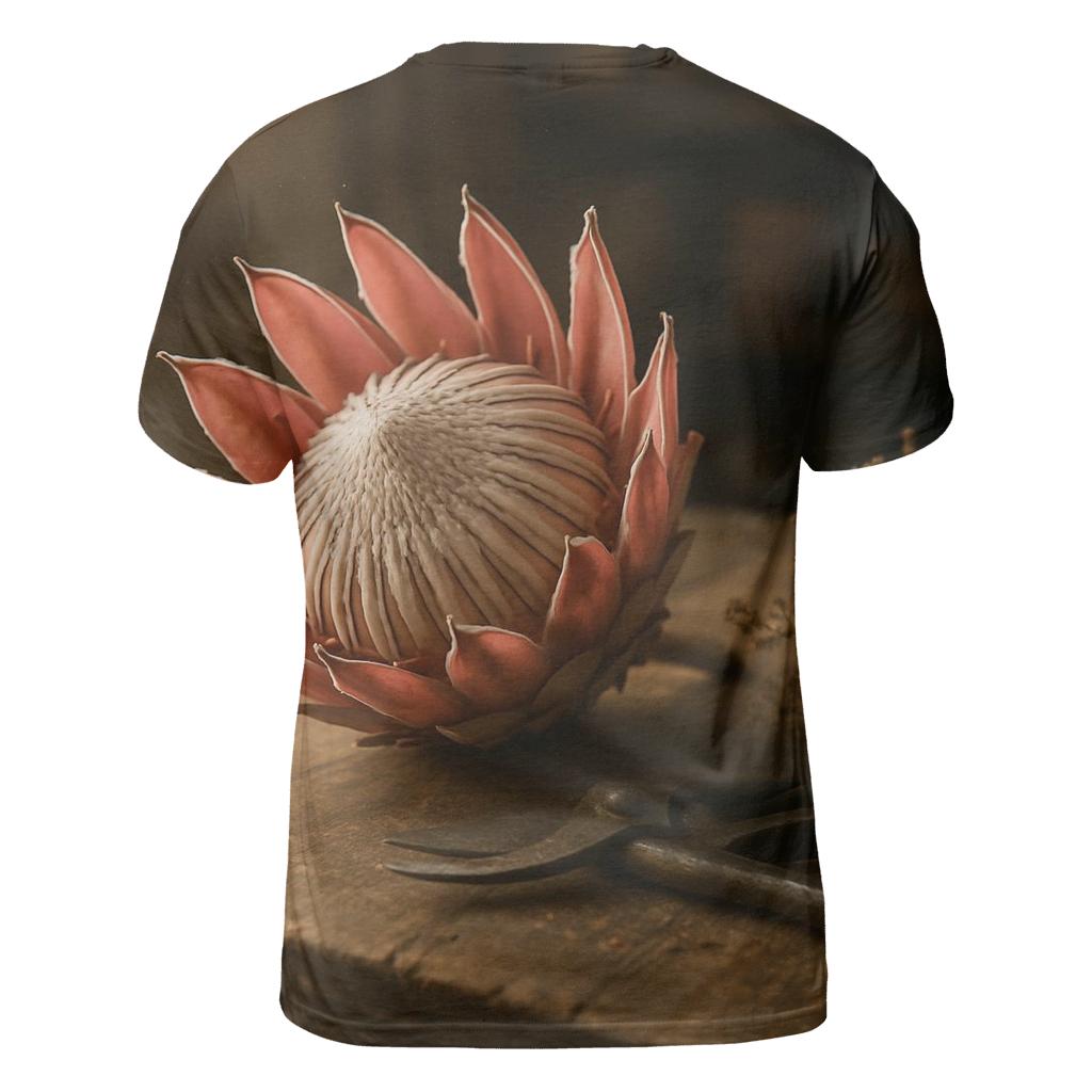 Protea Still Life At A Cape Floristic Workbench statement graphic shirts