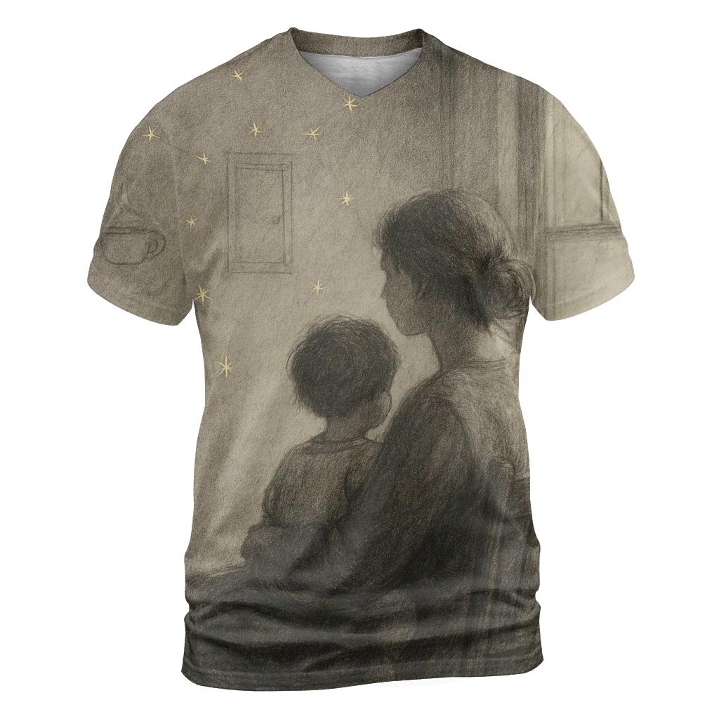 The Quiet Constellation A Mothers Guidance Written In Small Moments creative print fashion shirts