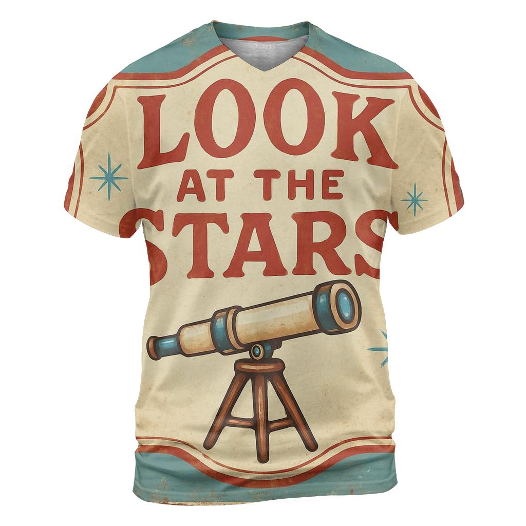 Retro County Fair Astronomy Booth Sign statement graphic shirts