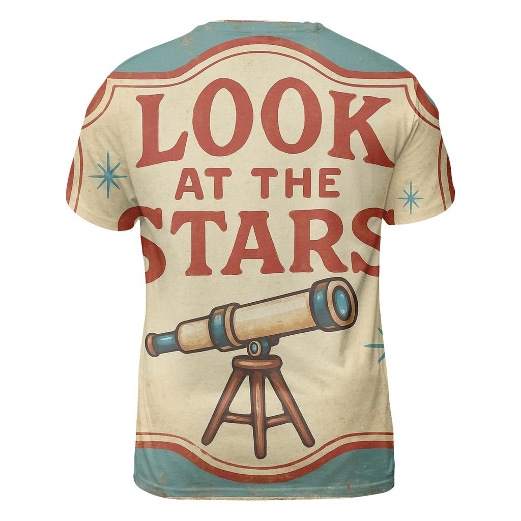 Retro County Fair Astronomy Booth Sign statement graphic shirts