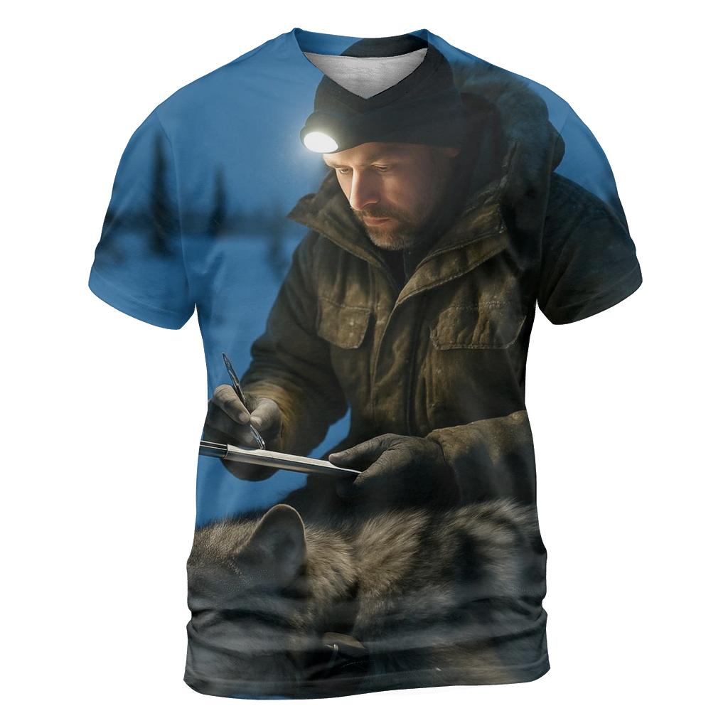 Radio Collar Field Check At Arctic Treeline personalized full print shirts