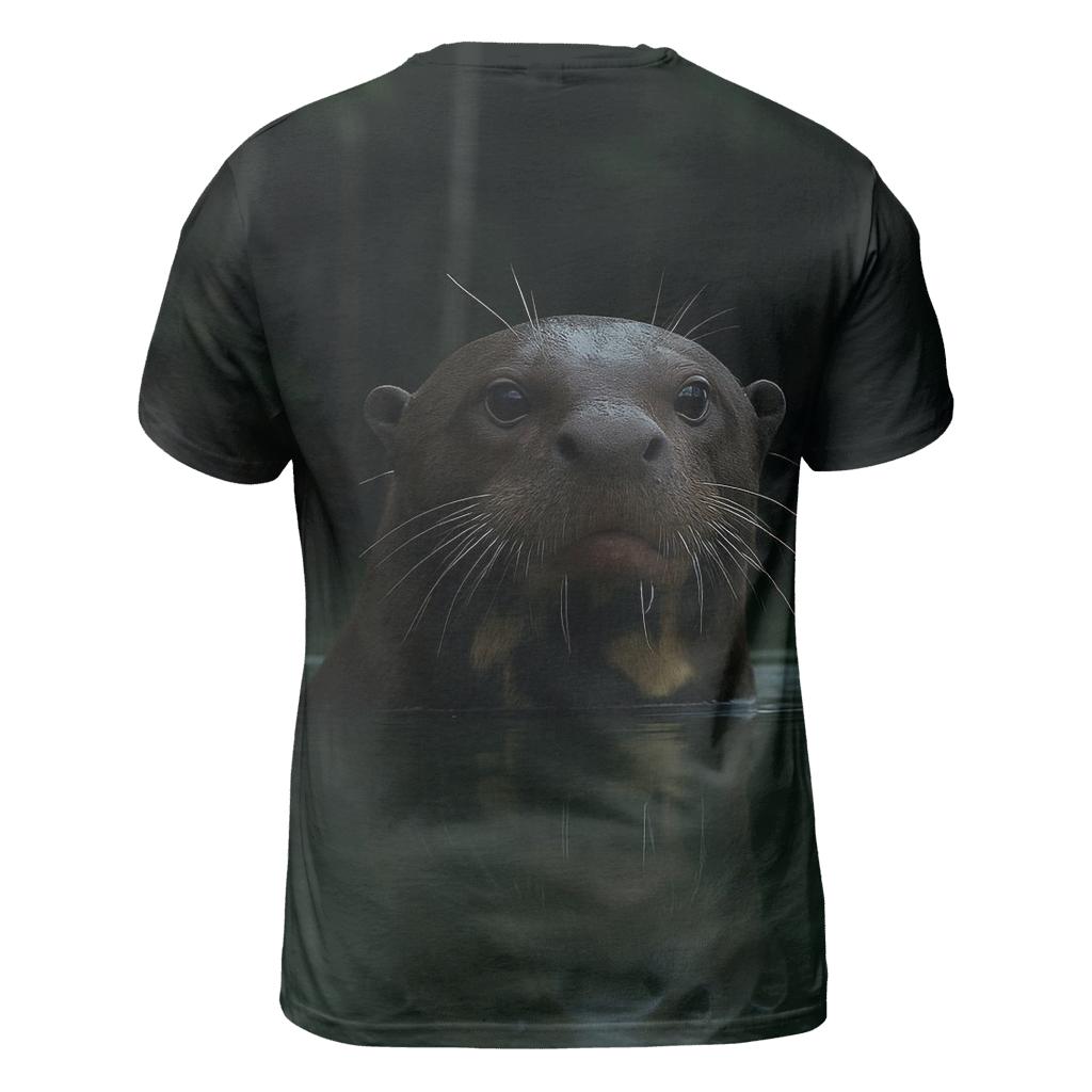 Oxbow Surface Check Giant Otter creative print fashion shirts