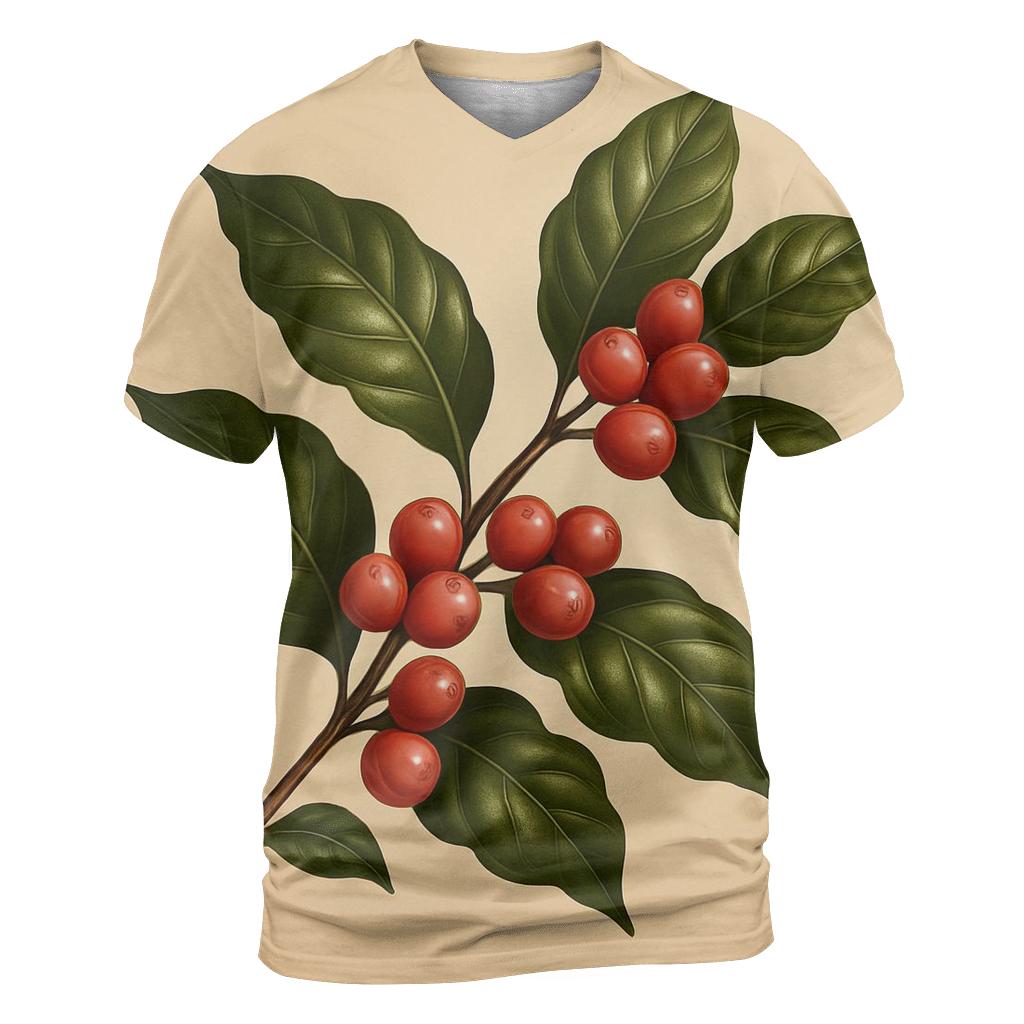 Cherry Branch Luster creative print fashion shirts