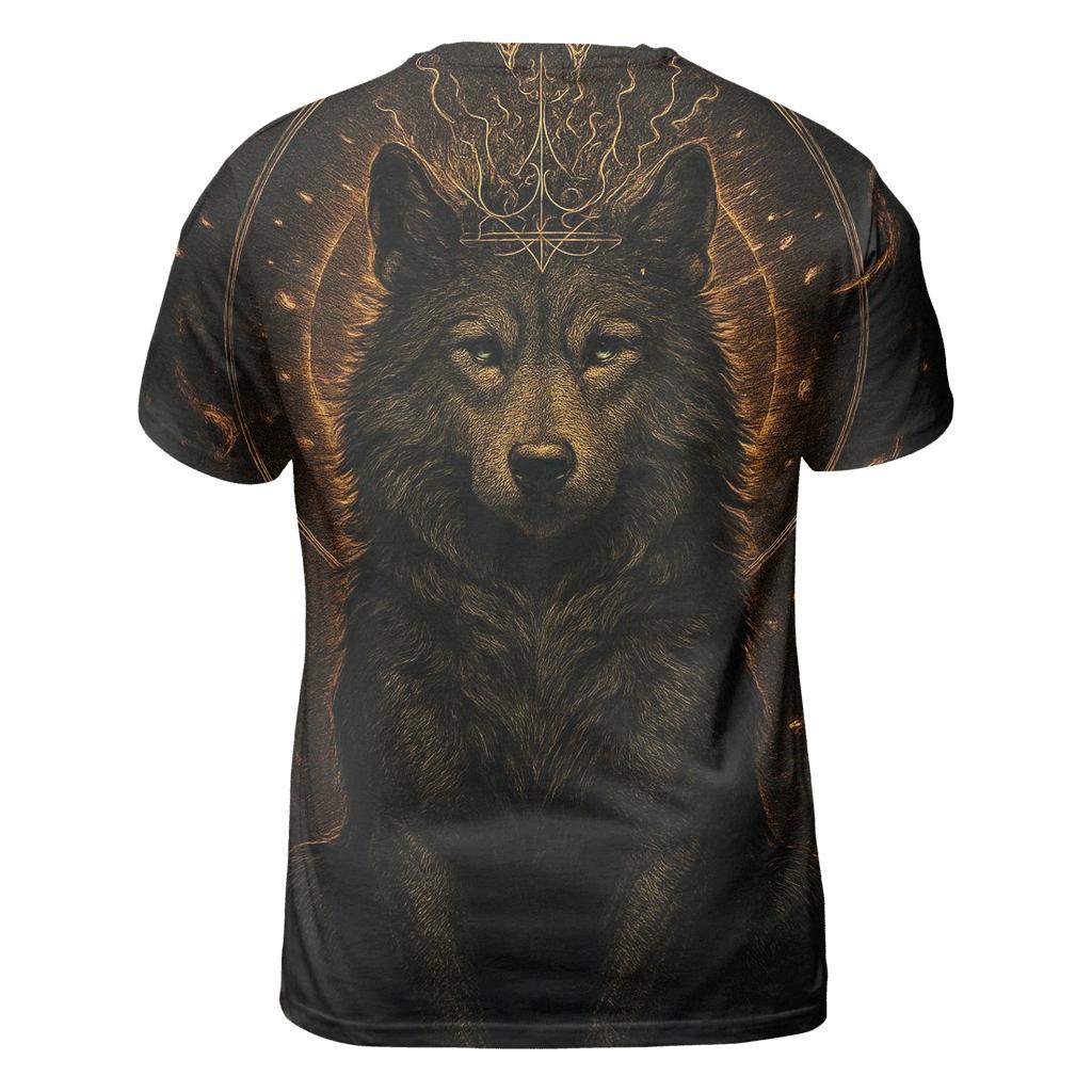Golden Ashen Wolf Crown Ritual custom all-over print shirts