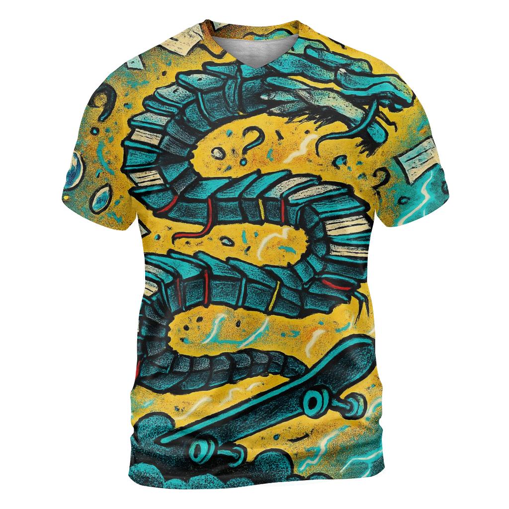 Thunder Library Skate Serpent trendy printed shirt styles
