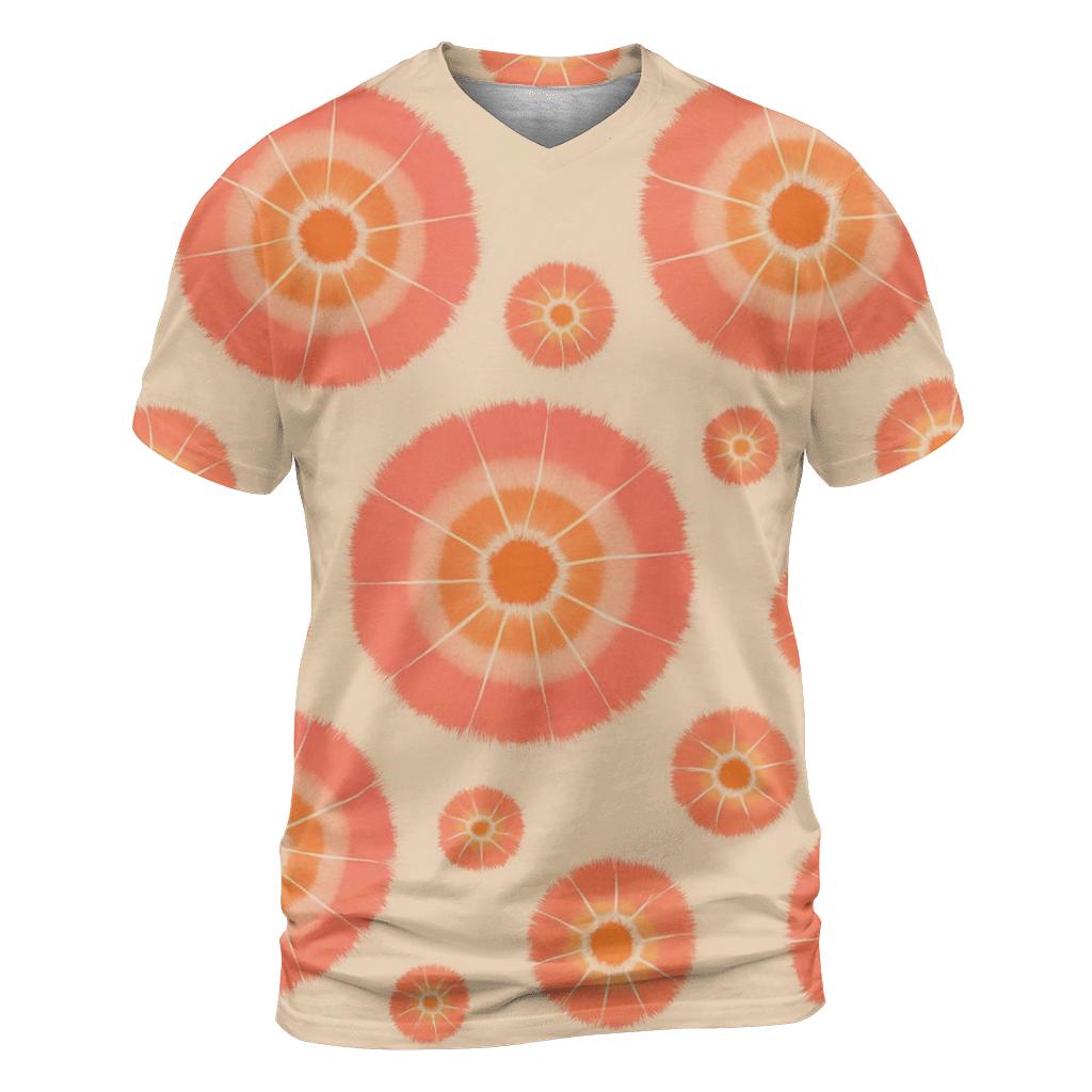 Kumo Comet Rosette Scatter vibrant all-over design tees