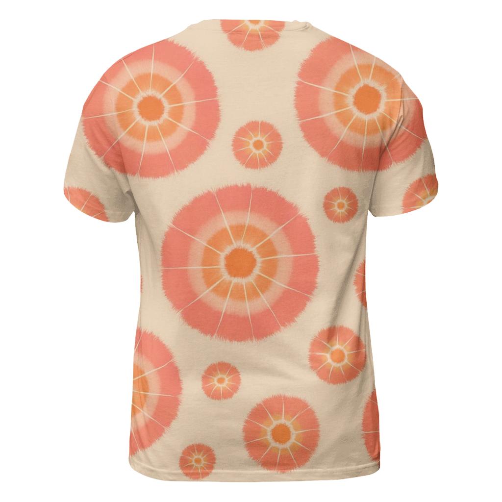 Kumo Comet Rosette Scatter vibrant all-over design tees