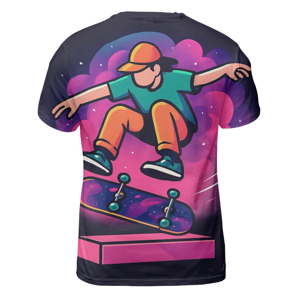 Nebula Street Skate Flow creative print fashion shirts