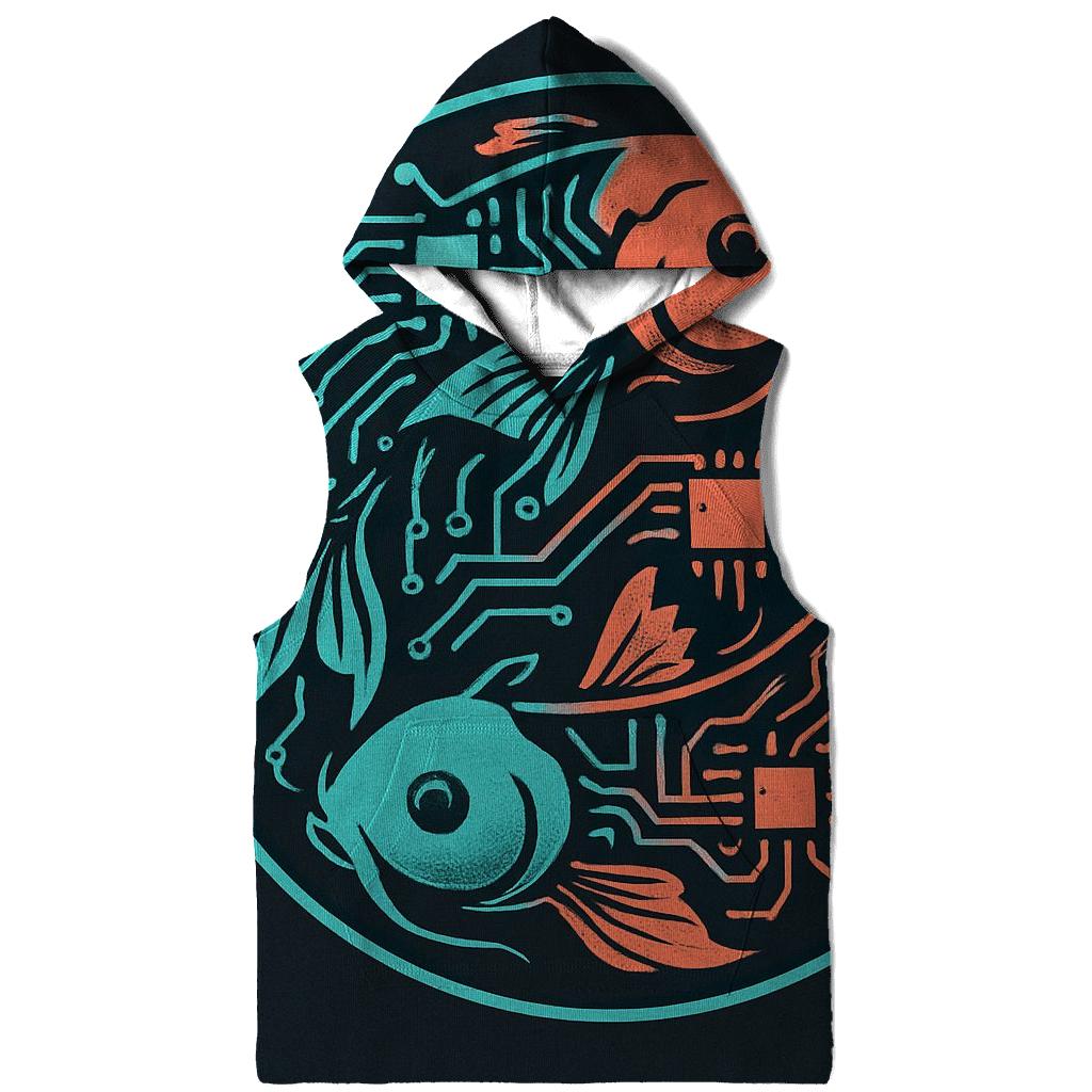 Prismatic Koi Circuit Emblem pullover hoodies