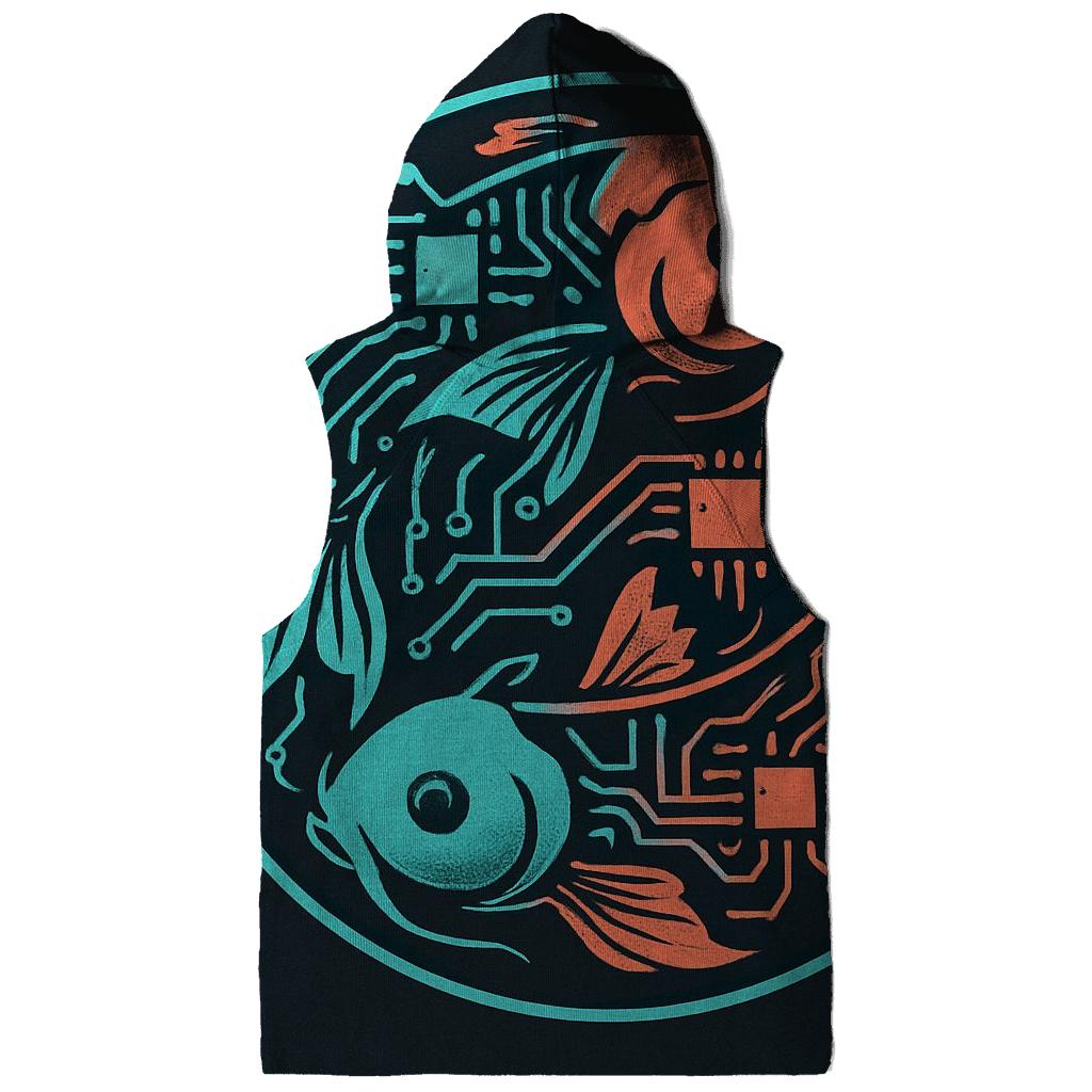 Prismatic Koi Circuit Emblem pullover hoodies