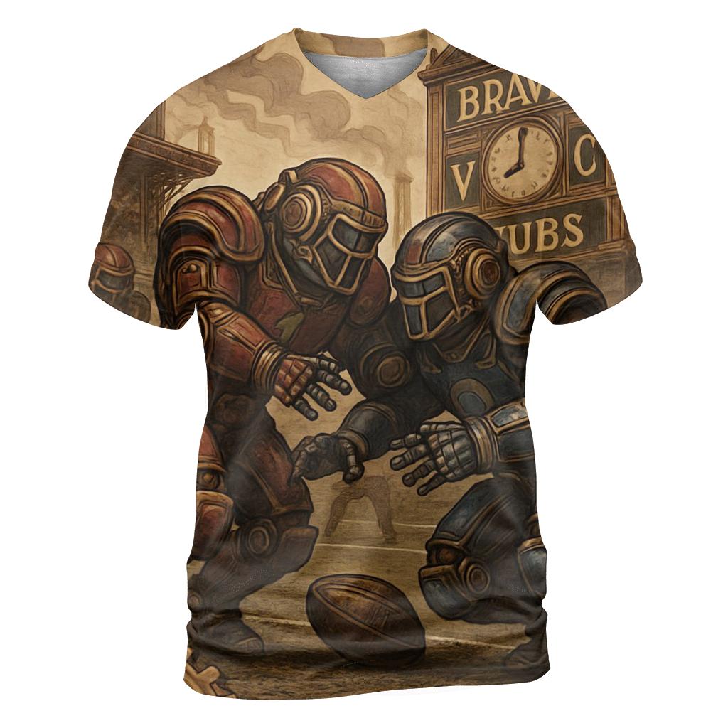 Clockwork Stadium Braves Versus Cubs statement graphic shirts