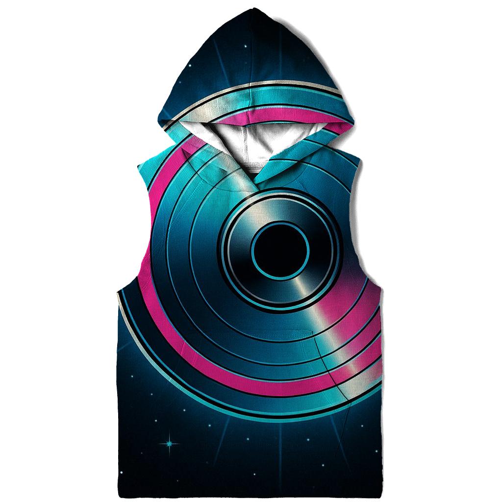 Laser Disc Galaxy Rings embroidered hoodies