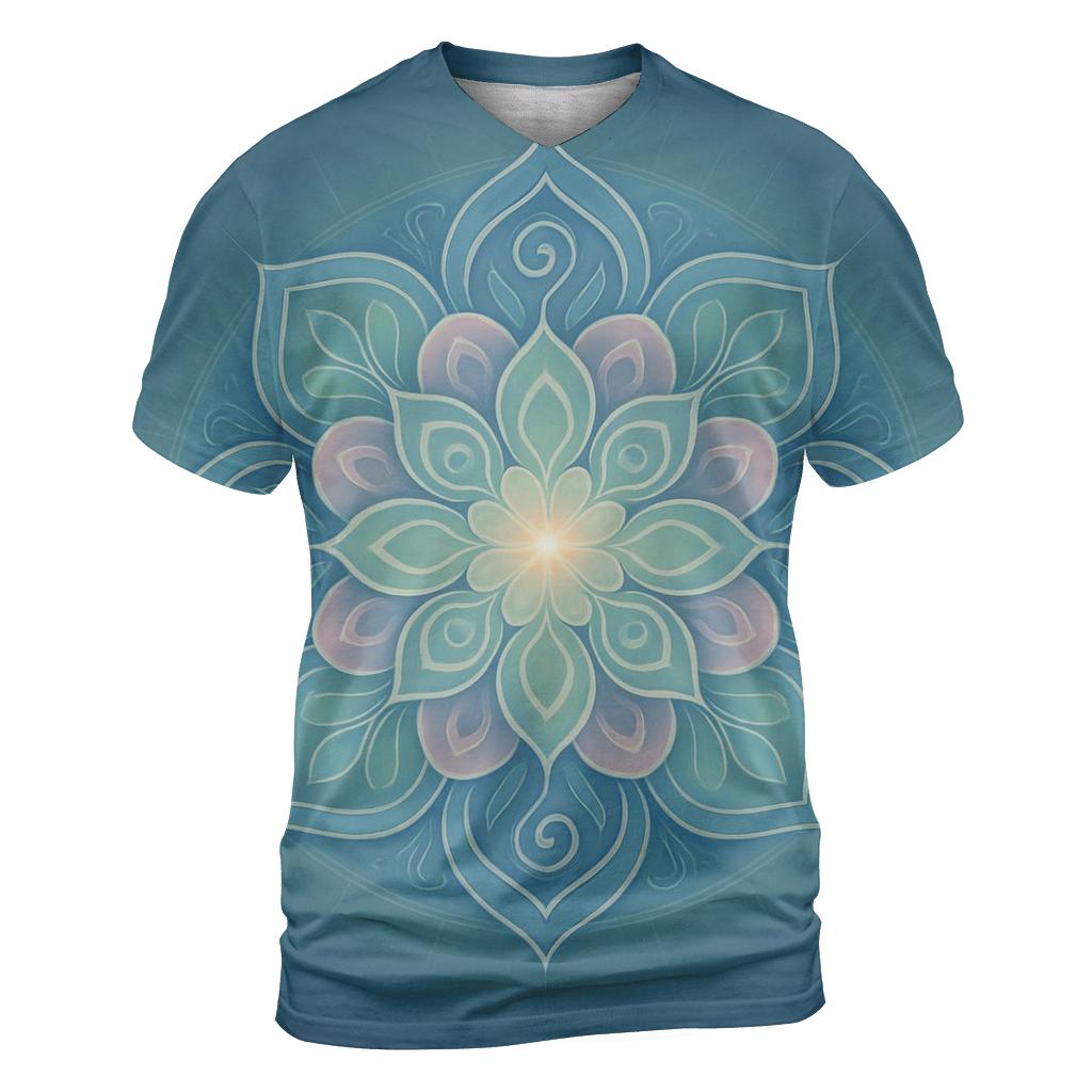 Aurora Breath Mandala unique graphic print tees
