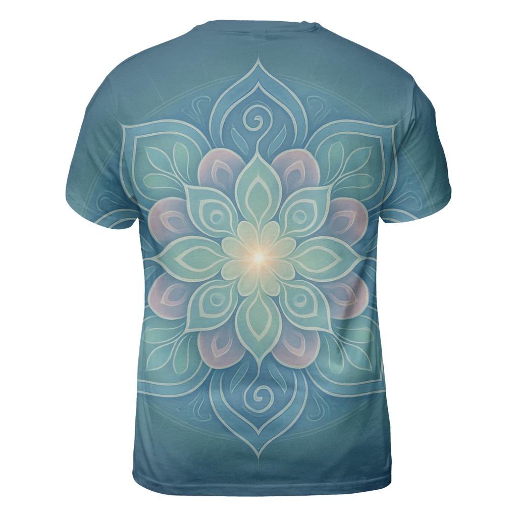 Aurora Breath Mandala unique graphic print tees