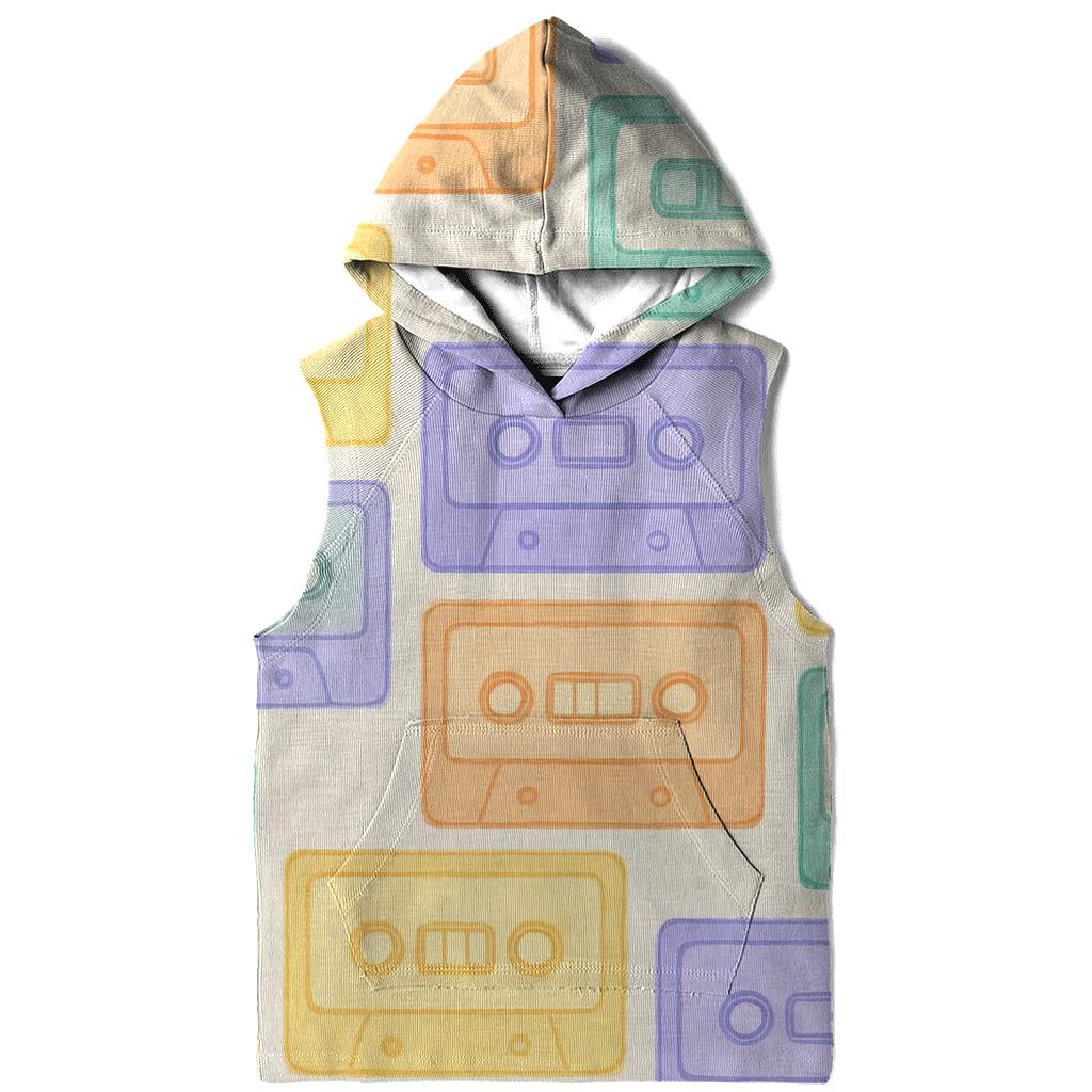 Pastel Cassette Patchwork custom hoodies