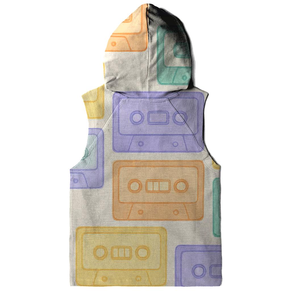 Pastel Cassette Patchwork custom hoodies