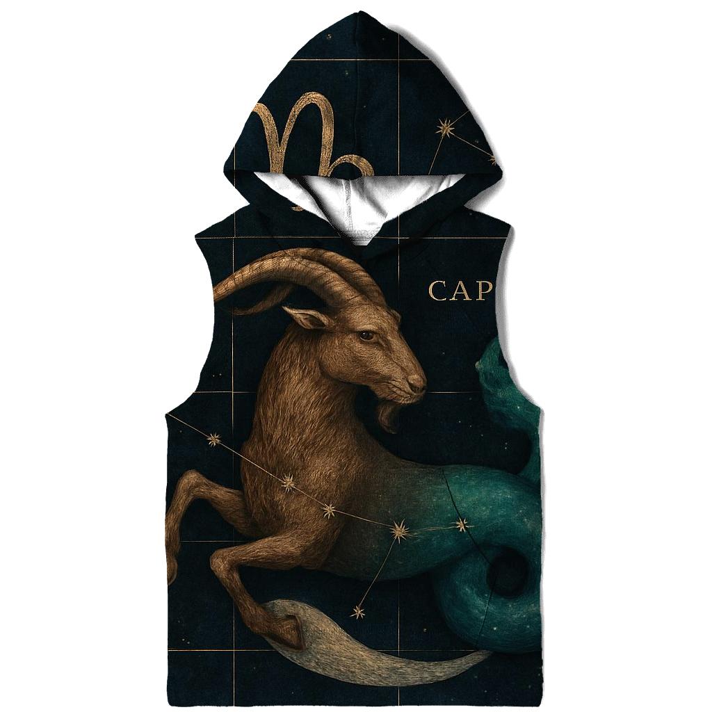 Capricorn Sea Goat Astral Cartography lightweight hoodies