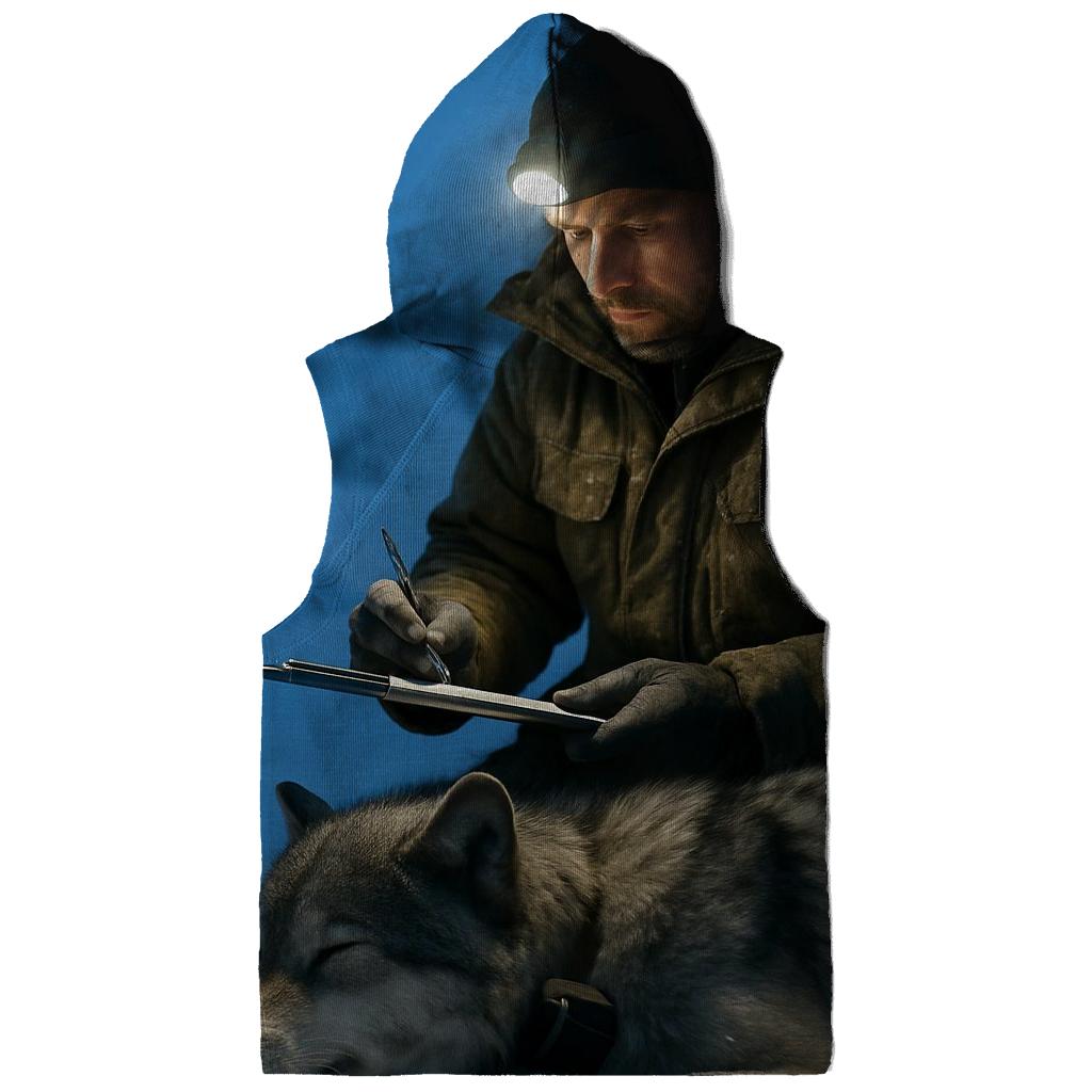 Radio Collar Field Check At Arctic Treeline graphic hoodies