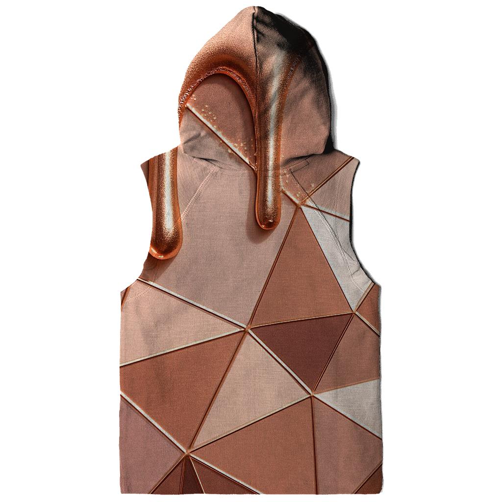 Rose Gold Velvet Drip Facets designer hoodies