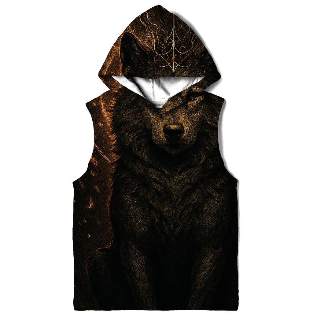 Golden Ashen Wolf Crown Ritual hoodie designs