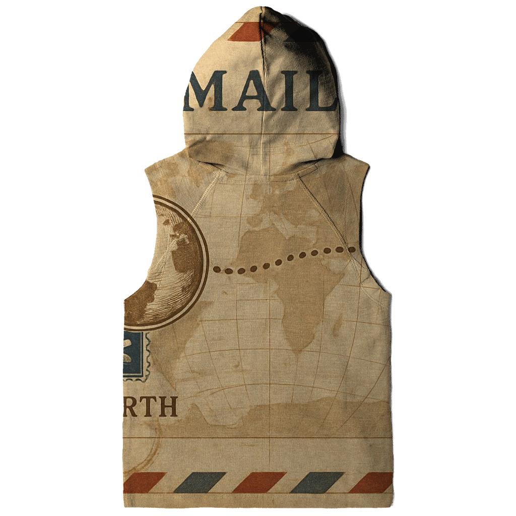 Aged Air Mail Map Of The Moon Route custom hoodies