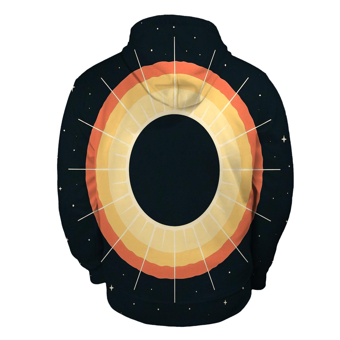 Eclipse Corona Lattice pullover hoodies