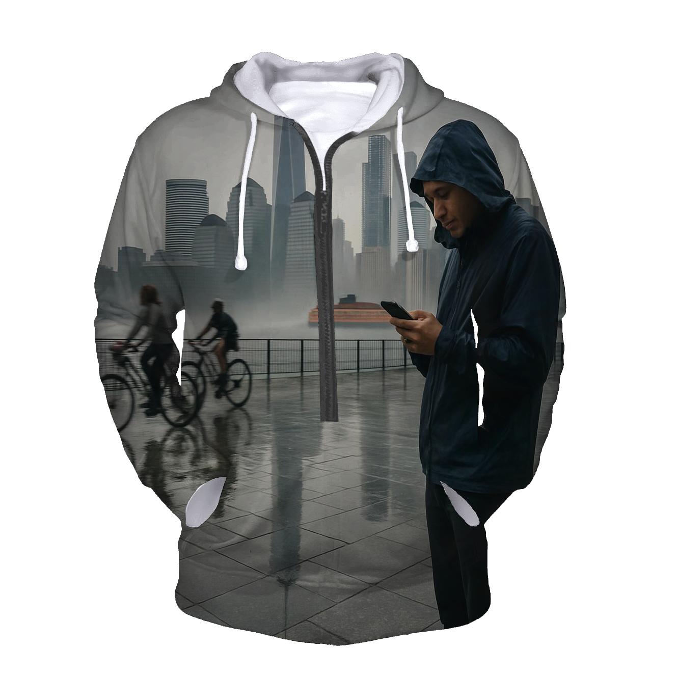Battery Park Promenade After A Summer Downpour designer hoodies