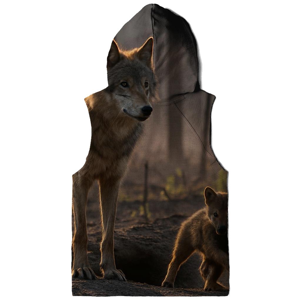 Den Site Pup Counting In Boreal Burn Scar graphic hoodies