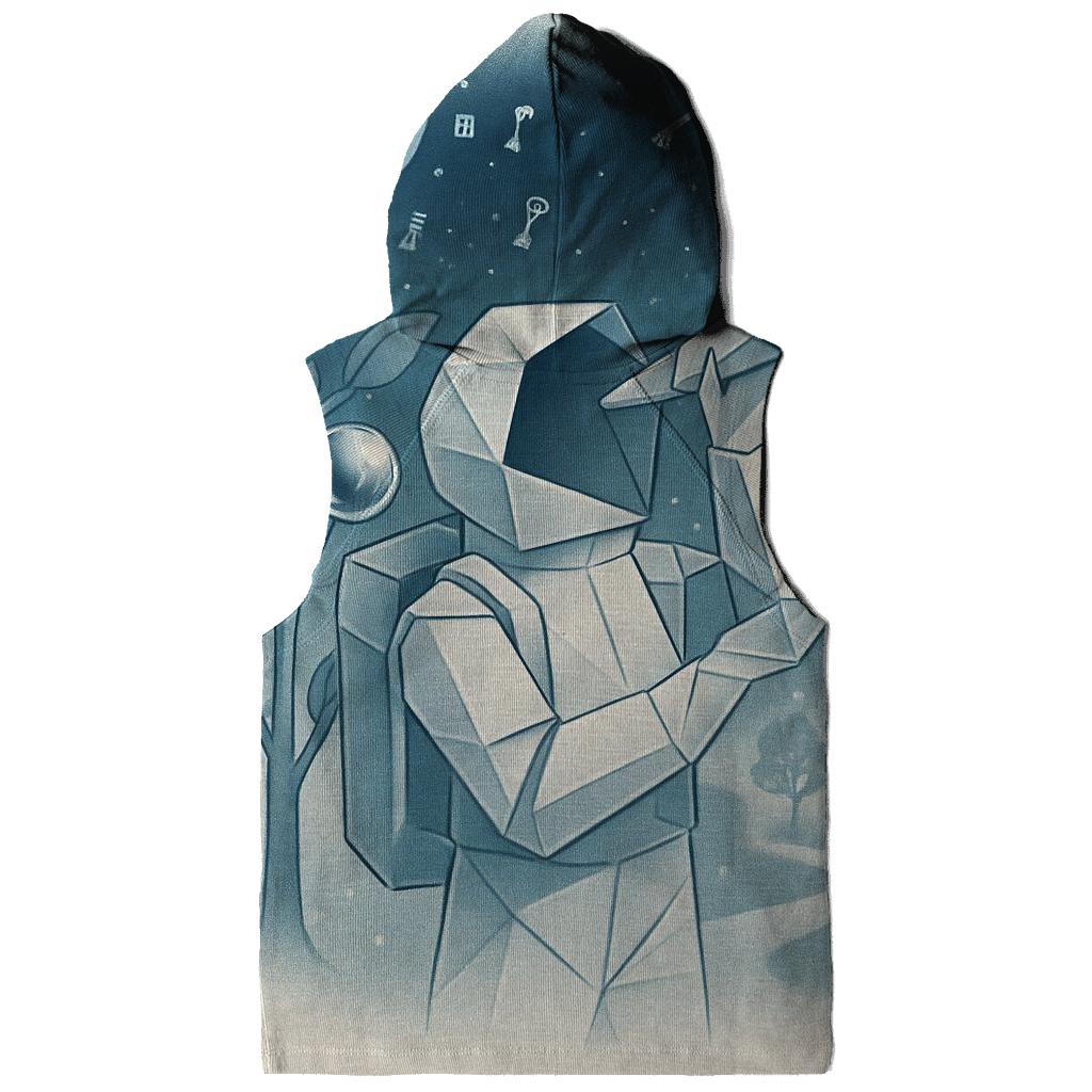 Origami Astronaut In A Mirror Orchard heavyweight hoodies