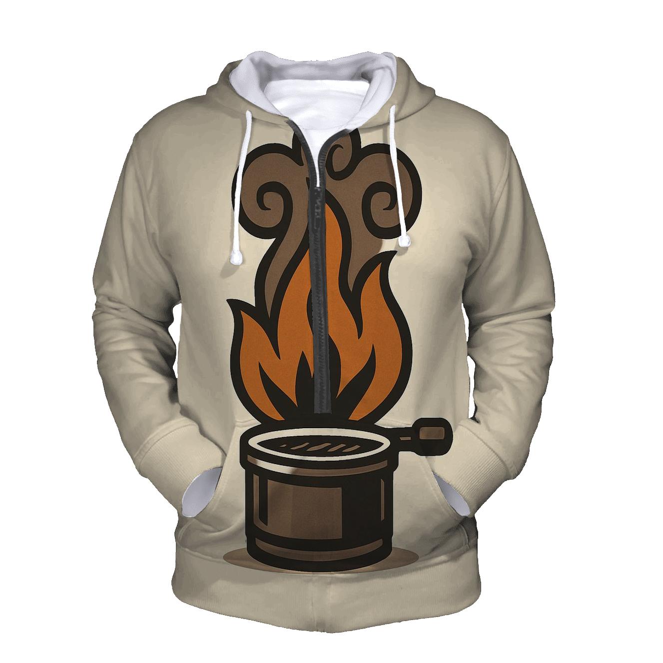 Roaster Flame Crest graphic hoodies