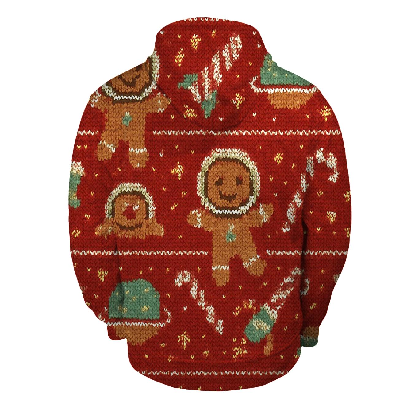 Gingerbread Rocket Row Design pullover hoodies