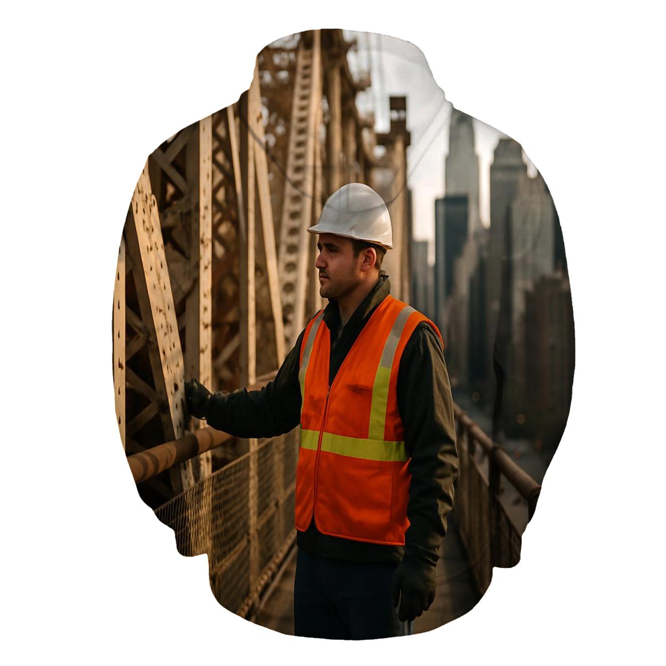 Midtown Skyline From Queensboro Bridge Maintenance Walkway designer hoodies