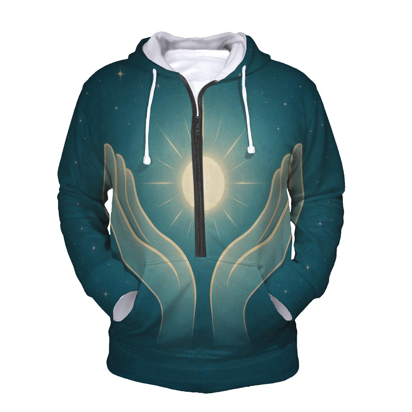 Starlit Open Palms hoodie designs