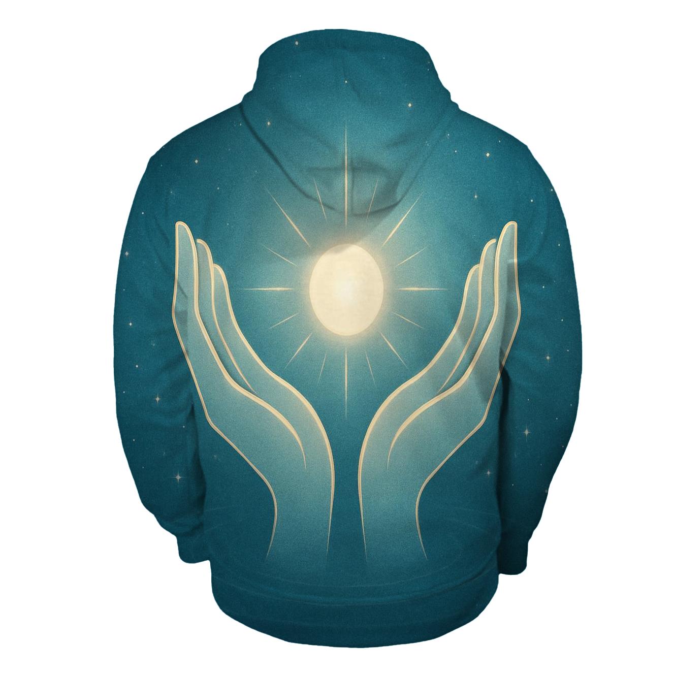 Starlit Open Palms hoodie designs