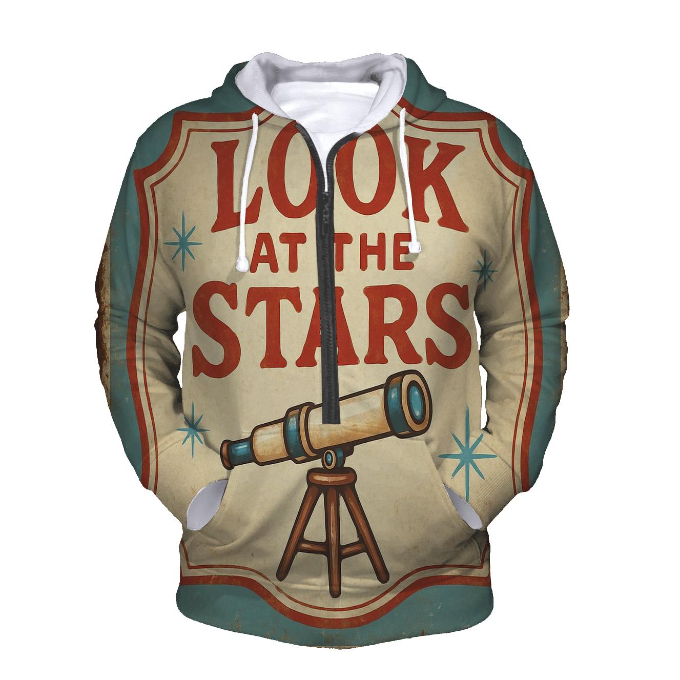 Retro County Fair Astronomy Booth Sign embroidered hoodies