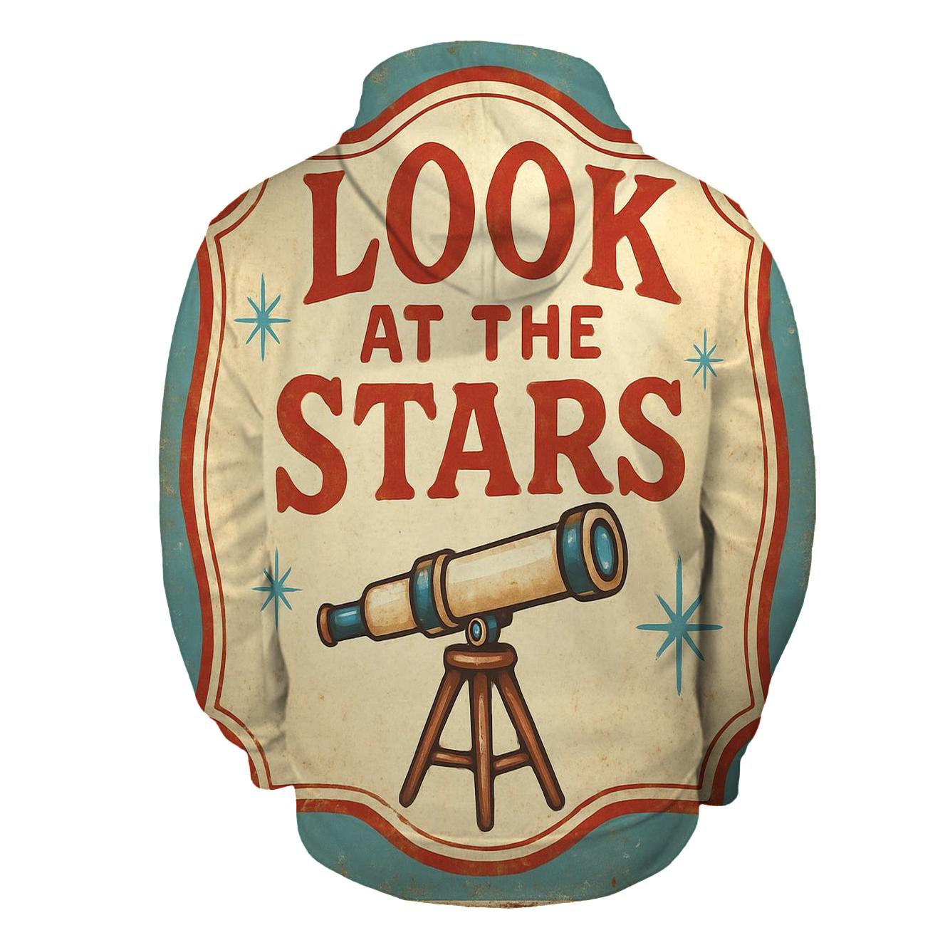 Retro County Fair Astronomy Booth Sign embroidered hoodies