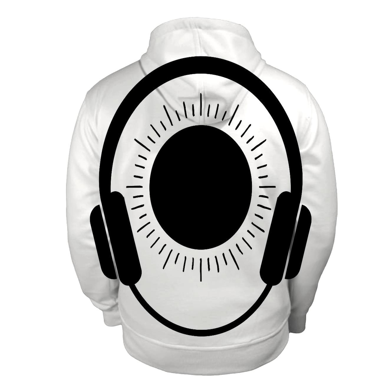 Monochrome Headphone Eclipse hoodie designs