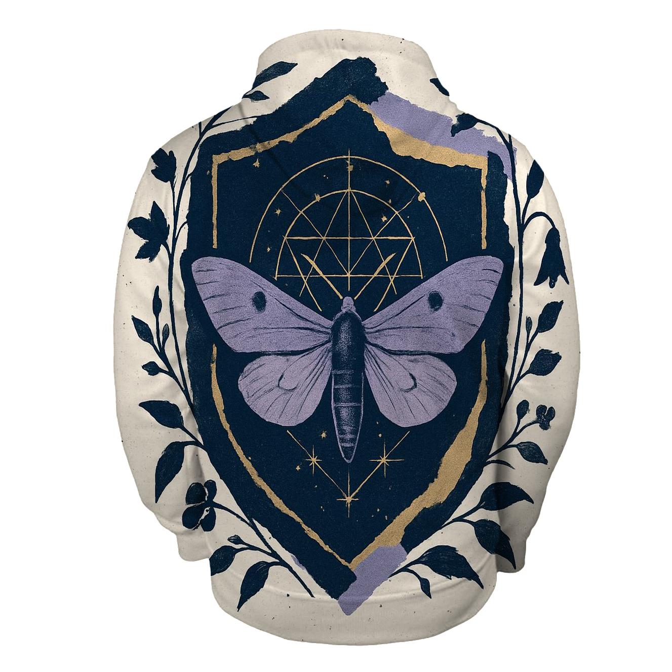 Midnight Garden Collage Crest printed hoodies