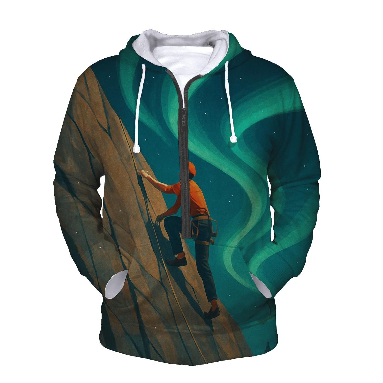 Aurora Summit Rock Climbing hoodie designs