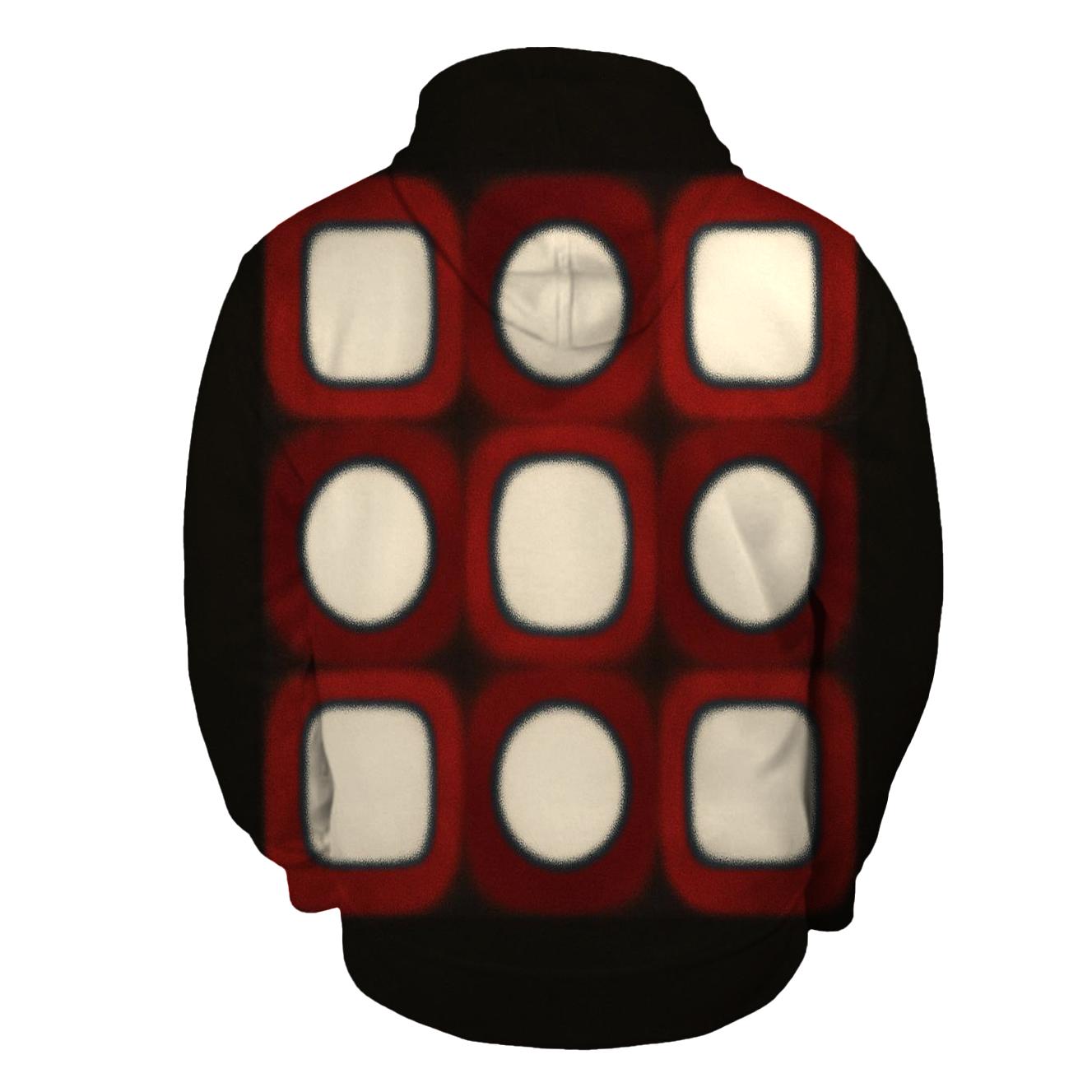 Itajime Eclipse Clamp Grid zip-up hoodies