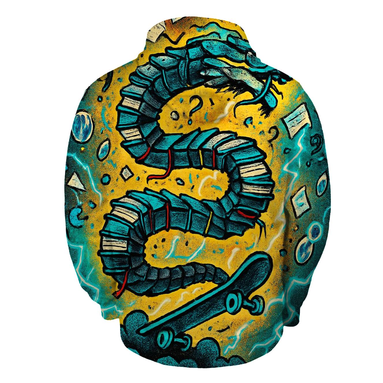 Thunder Library Skate Serpent lightweight hoodies