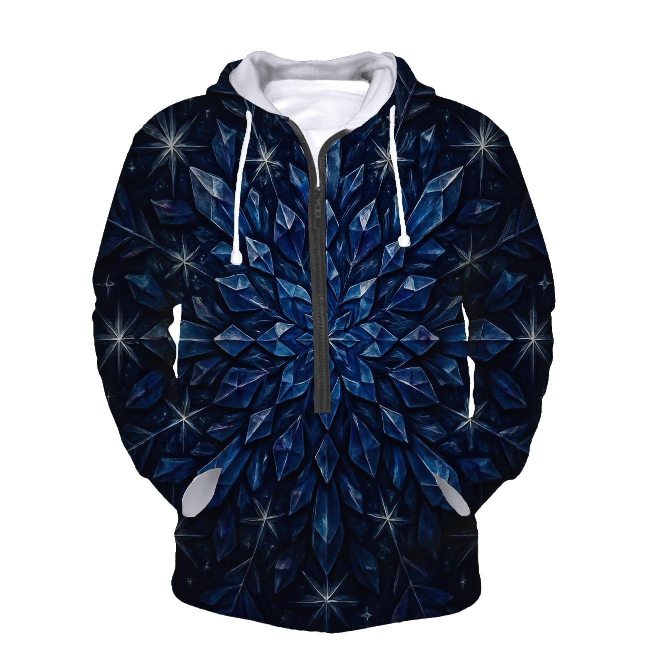 Midnight Crystal Bloom Lattice hoodie trends